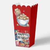 Filmavond Popcorn 13e verjaardagsfeest Bedankdoosjes (Achterkant)