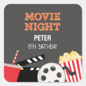 FILMAVOND VIERKANTE STICKER (Voorkant)