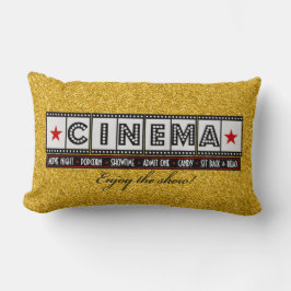 Filmbioscoop Pillow-red accent Kussen