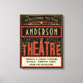 Filmbioscoop thuisbioscoop | Aangepaste naam Canvas Afdruk (Voorkant)