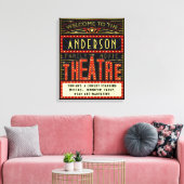 Filmbioscoop thuisbioscoop | Aangepaste naam Canvas Afdruk (Insitu (Woonkamer))