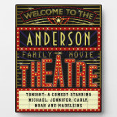 Filmbioscoop thuisbioscoop | Aangepaste naam Fotoplaat (Voorkant)