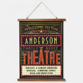 Filmbioscoop thuisbioscoop | Aangepaste naam Hangend Wandkleed (Voorkant)