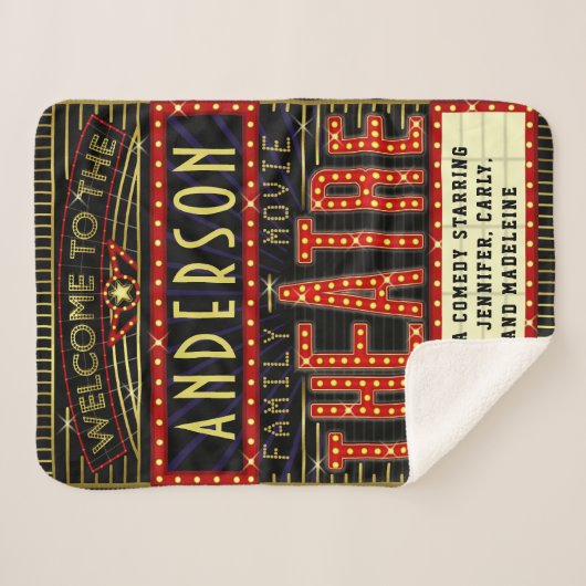 Filmbioscoop thuisbioscoop | Aangepaste naam Sherpa Deken (Voorkant (horizontaal))