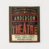 Filmbioscoop thuisbioscoop | Aangepaste naam Wandkleed (Voorkant)