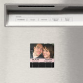 Filmbioscoopfoto Opslaan Datum magneet, Roze Magneet (Insitu (Vaatwasser))