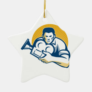 Filmcamera Cameraman Movie Director Keramisch Ornament