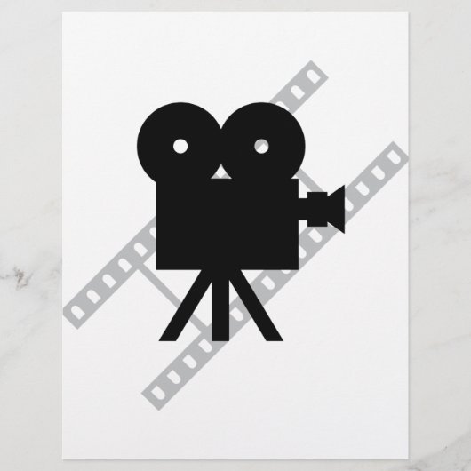 filmcamera-pictogram flyer (Voorkant)