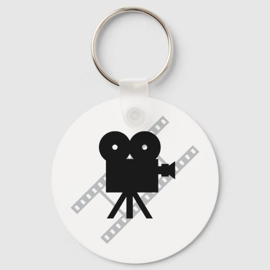 filmcamera-pictogram sleutelhanger (Voorkant)