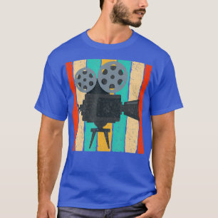 filmcamera Retro-filmprojector T-shirt