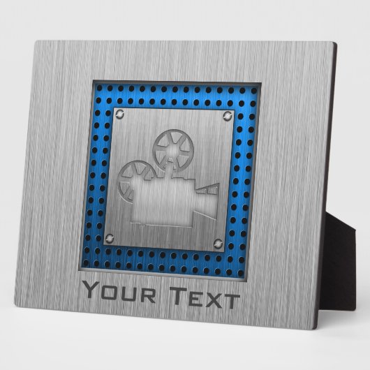 Filmcamera van geborsteld metaal fotoplaat (Zijkant)