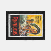 Filmdeken van Reptilicus Monster Fleece Deken (Voorkant (Horizontaal))