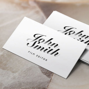 Filmeditor Classy Calligraphic Visitekaartje