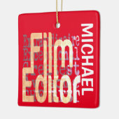 Filmeditor Extraordinaire CUSTOM Keramisch Ornament (Links)