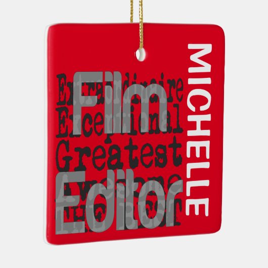 Filmeditor Extraordinaire CUSTOM Keramisch Ornament (Rechts)