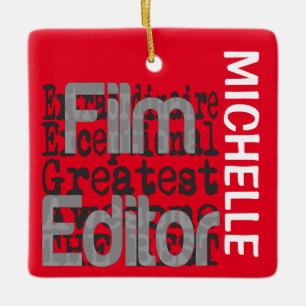 Filmeditor Extraordinaire CUSTOM Keramisch Ornament