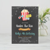 Filmfeest onder de sterren uitnodiging (Staand voorkant)