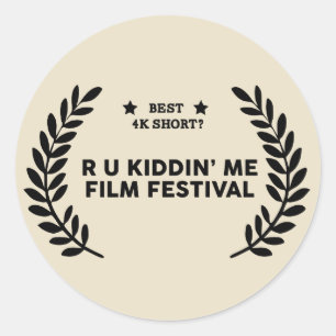 Filmfestival Winner: Best 4K Short Ronde Sticker