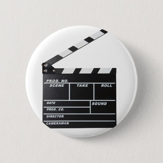 filmfilmklapperbord ronde button 5,7 cm (Voorkant)