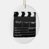 filmfilmmakers Clapper board-ontwerp Keramisch Ornament (Rechts)