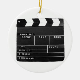 filmfilmmakers Clapper board-ontwerp Keramisch Ornament