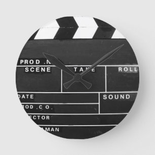 filmfilmmakers Clapper board-ontwerp Ronde Klok