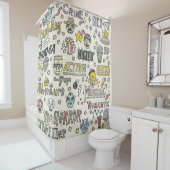 Filmgenres: TV-Shows Doodle Set Douchegordijn (In situ)