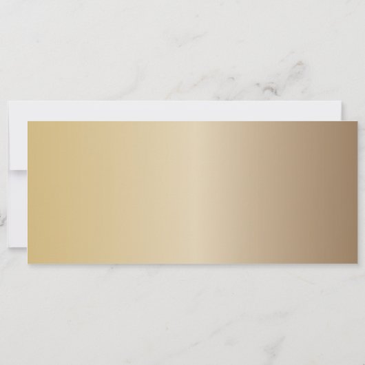 Filmkaartje Save the Date-aankondiging (goud) Save The Date (Achterkant)