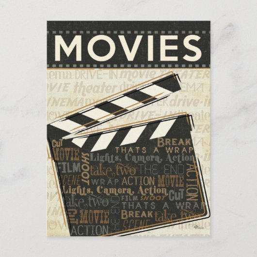  filmklapper briefkaart (Voorkant)