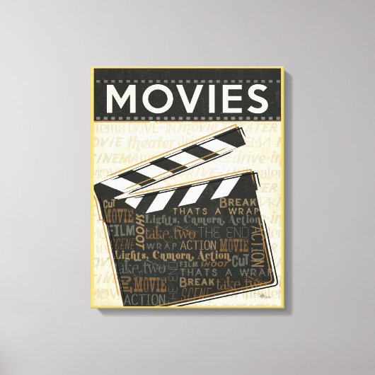 filmklapper canvas afdruk (Voorkant)