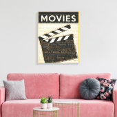 filmklapper canvas afdruk (Insitu (Woonkamer))