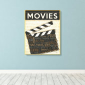 filmklapper canvas afdruk (Insitu (Houten vloer))