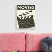 filmklapper canvas afdruk (Insitu (Woonkamer))