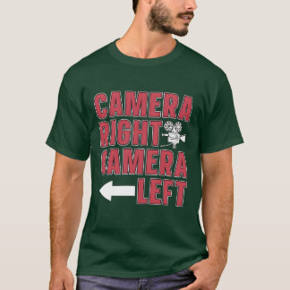 Filmmaken Camera Rechts Camera Links Filmregisseur T-shirt