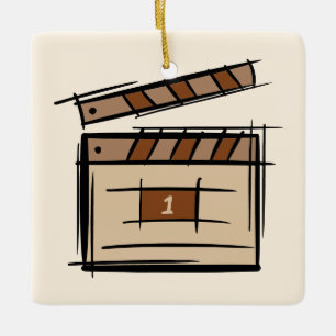 Filmmaker, acteur, filmregisseur producent cadeau  keramisch ornament