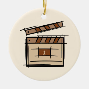 Filmmaker, acteur, filmregisseur producent cadeau  keramisch ornament