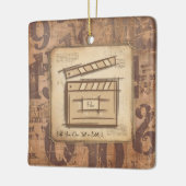 Filmmaker, acteur, filmregisseur producent cadeau  keramisch ornament (Links)