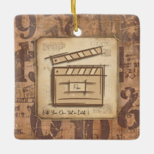 Filmmaker, acteur, filmregisseur producent cadeau  keramisch ornament