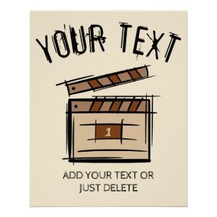 Filmmaker, acteur, filmregisseur producent cadeau  perfect poster