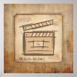 Filmmaker, acteur, filmregisseur producent cadeau poster