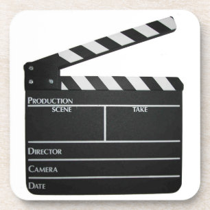 Filmmaker Filmplaat klapboard film-onderzetters Bier Onderzetter