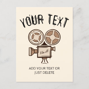 Filmmaker, filmproducent, regisseur, acteur. briefkaart