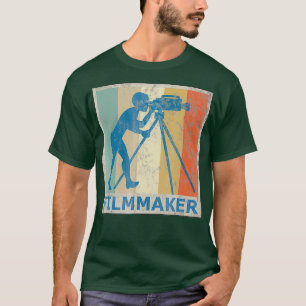filmmaker met Retrostijl T-shirt