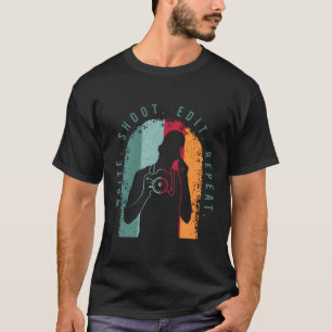 Filmmaker voor een filmregisseur of filmeditor t-shirt