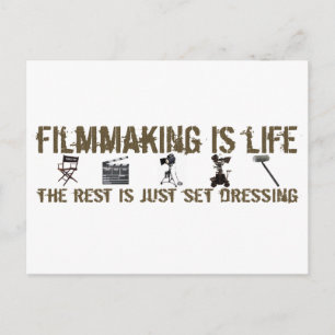 Filmmaking is leven briefkaart