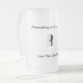 Filmmaking is mijn hart matglas bierpul (Voorkant links)