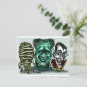 Filmmonsters Briefkaart (Staand voorkant)