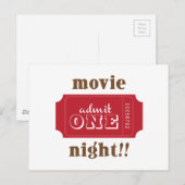 Filmnacht! Briefkaart (Voorkant / Achterkant)