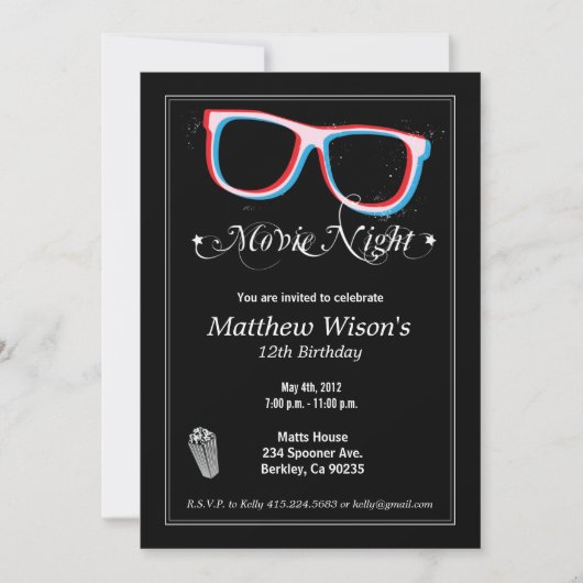 Filmnacht Kaart (Voorkant)