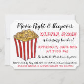 Filmnachtslapelover Popcorn Birthday Red Kaart (Voorkant)